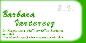 barbara varteresz business card